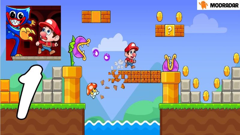 Đồ hoạ xinh xinh của game Bruno's World APK