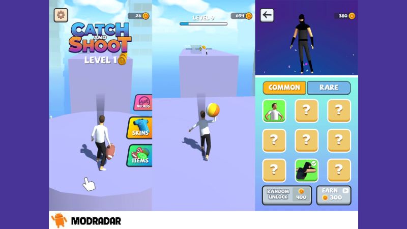 Catch And Shoot mod Interesting points in the game Catch And Shoot mod