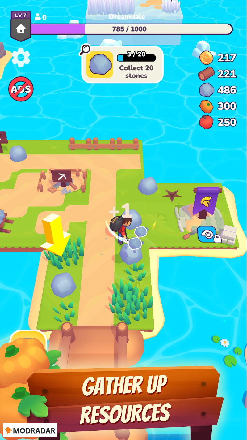 Dreamdale 2 - Dreamdale mod v1.0.56 thả x99 Nguồn và tiền không giảm Không gian túi không giới hạn ADS xâm nhập đã bị xóa
