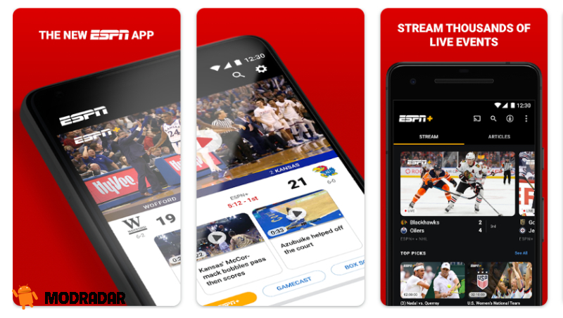 ESPN MOD Những tính năng nổi bật của ứng dụng ESPN MOD