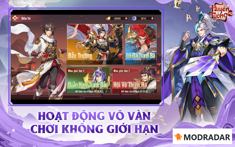 Huyễn Tưởng Tam Quốc MOD Apk Tăng tốc trận đấu