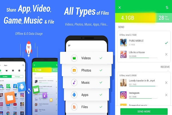 InShare File Sharings 2 - InShare - File Sharing Mod V2.1.1.1 (Mở Khóa Pro) Giới thiệu ứng dụng InShare - File Sharings