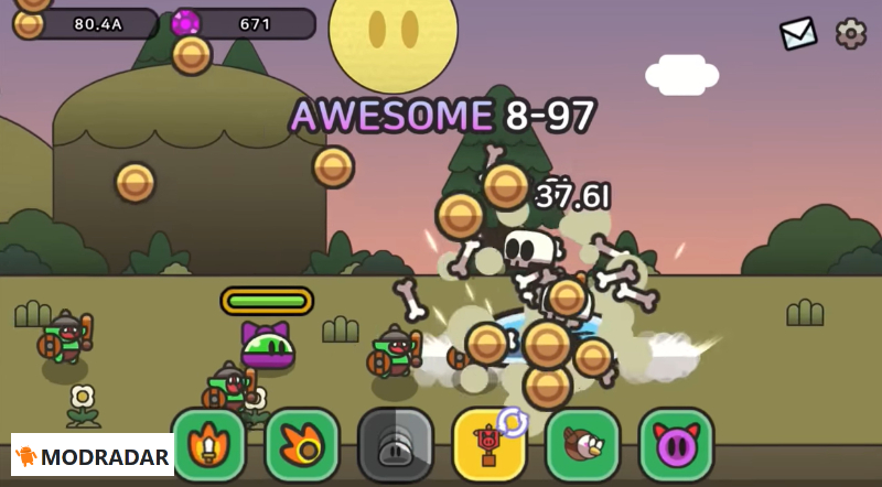 Giao diện đẹp mắt Legend of Slime: Idle RPG MOD