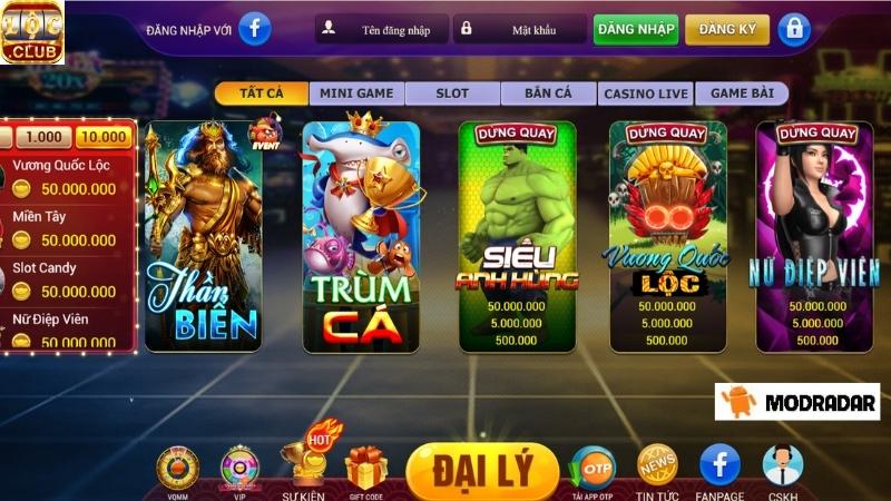 Lộc Club APK Danh Sách Trò Chơi Hấp Dẫn Nhất Tại Lộc Club APK