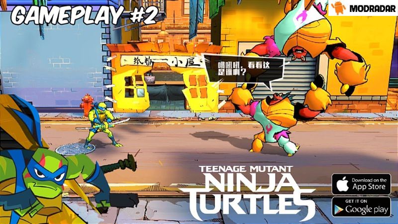 Highlights only in the game Ninja Turtles: Homecoming APK