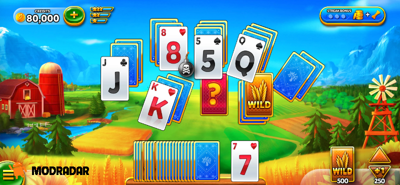 Solitaire Grand Harvest mod Giao diện bắt mắt