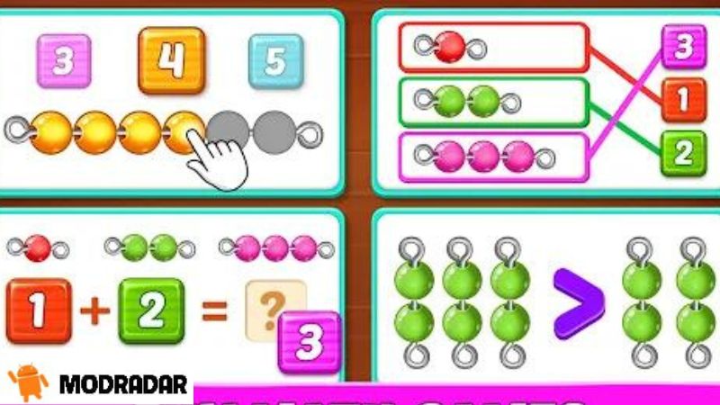 Special features of Math games for kids: 1-2 grade APK attract millions of participants at MODRADAR?