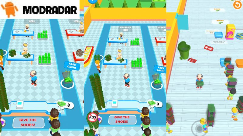 Laundry Rush Mod Outstanding features when participating in Laundry Rush Mod