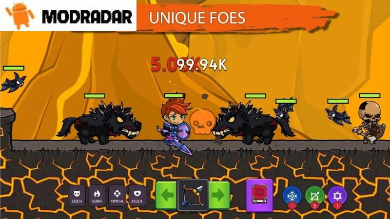 Knight Hero Adventure Mod Outstanding features when participating in Knight Hero Adventure Mod