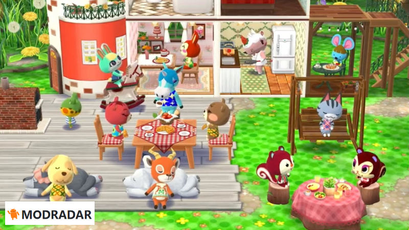 Trang trí khu nhà Animal Crossing: Pocket Camp Mod
