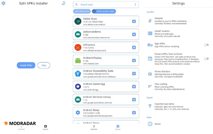 Cài đặt các ứng dụng không có trên Google Play Store. 