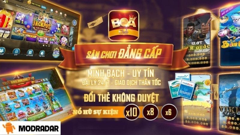 Boa Club APK Giới thiệu về cổng game Boa Club APK tại MODRADAR