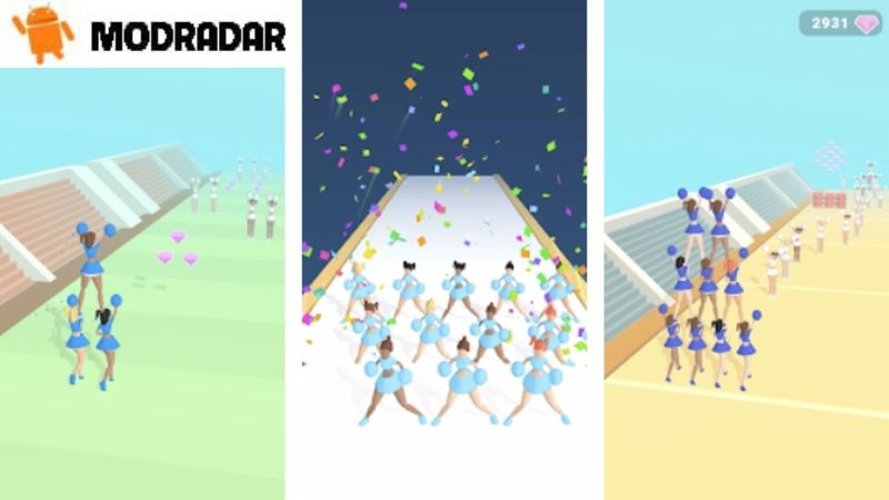 Cheerleader run 3d Mod Những tính năng nổi bật có trong Cheerleader run 3d Mod