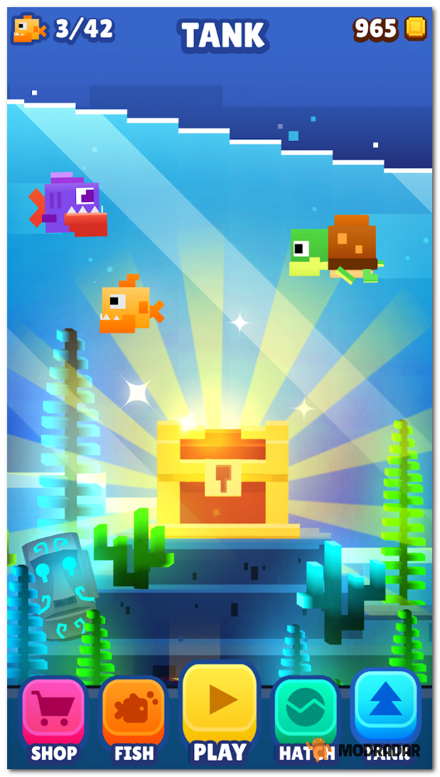 Fishy Bits 2 Mod Banyak untuk dikoleksi