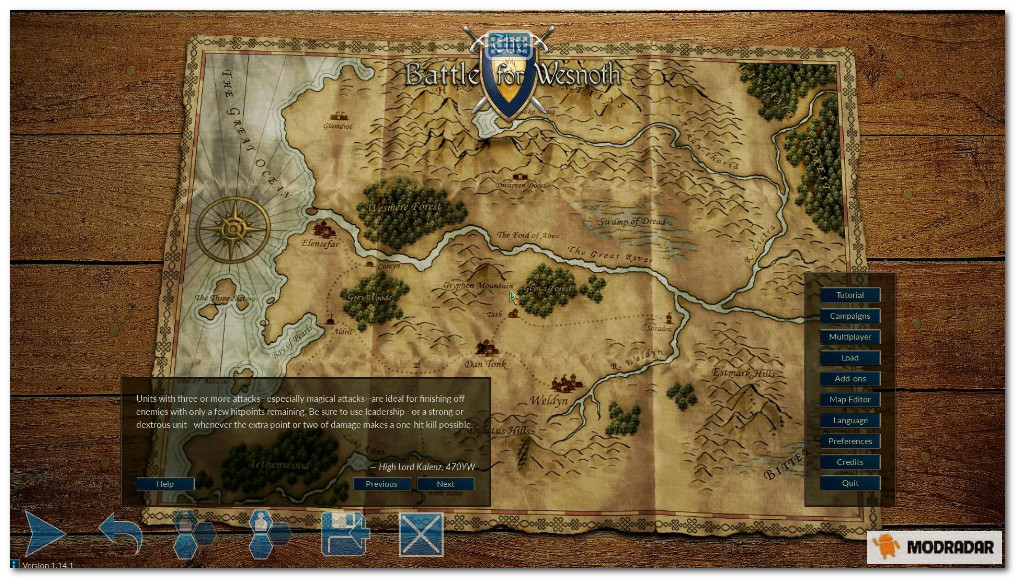 Battle For Wesnoth Mod Perkenalkan tentang game Battle For Wesnoth Mod