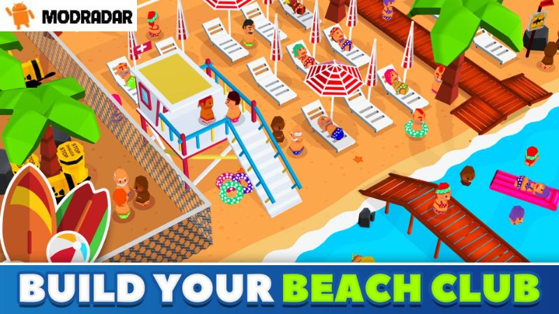 Những điểm hấp dẫn có trong trò chơi Beach Club Tycoon Mod