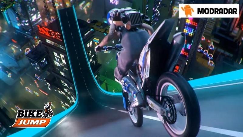 Mở khóa - nâng cấp để ghi kỷ lục mới trong Bike Jump Mod 