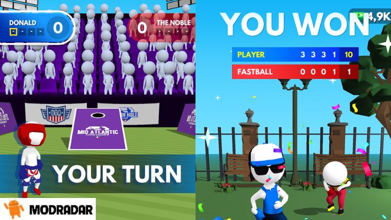 Cornhole League Mod Attractions included in the game Cornhole League Mod