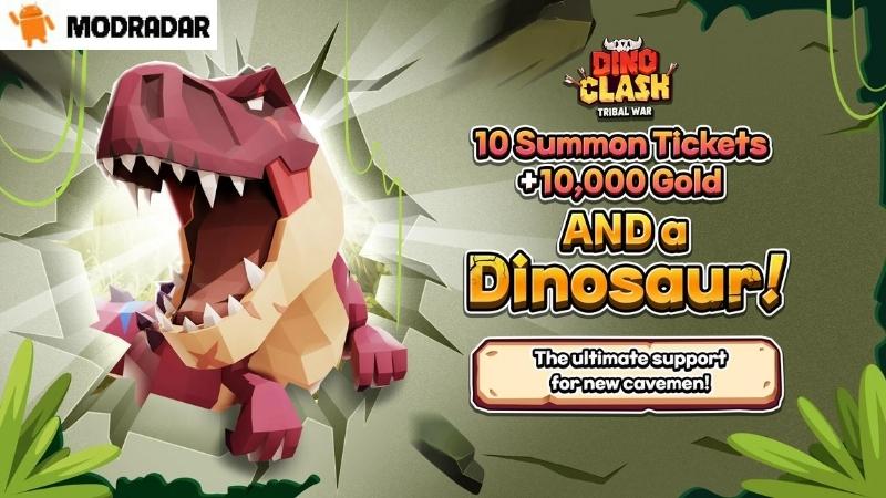Dino Clash: Tribal War Mod Pengenalan tentang Dino Clash: Tribal War Mod dengan MODRADAR