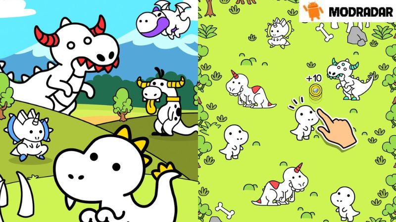Dino Evolution: Dinosaur Game APK Những điểm thú vị có trong Dino Evolution: Dinosaur Game APK