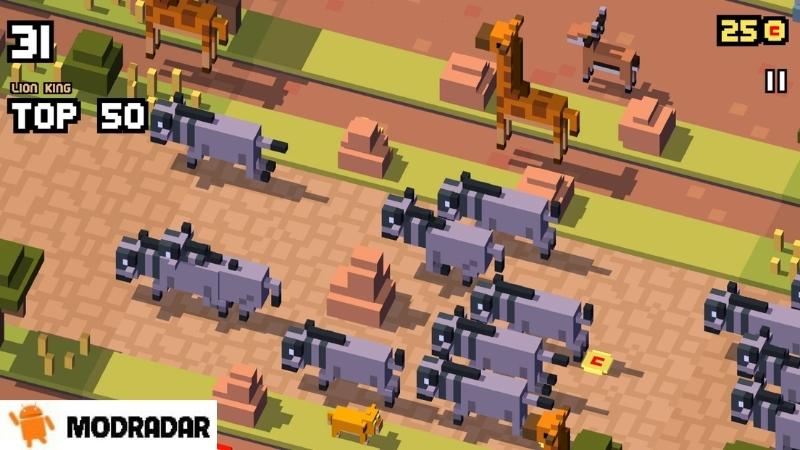Rất nhiều map khác nhau tại tựa game Disney Crossy Road Mod