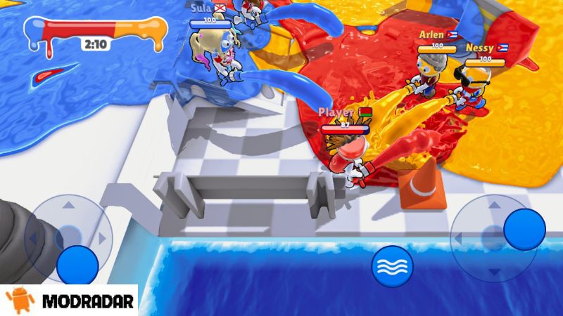 Dye Hard - Color War Mod Apk Đồ họa trong trò chơi Dye Hard - Color War Mod