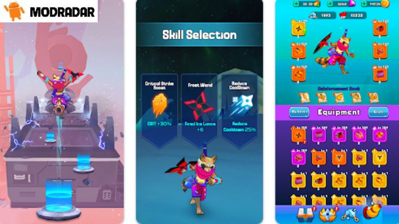 Atraksi yang termasuk dalam game Galaxy Ninja Mod