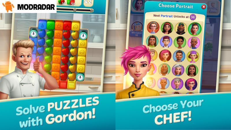 Những điểm hấp dẫn có trong trò chơi Gordon Ramsay: Chef Blast Mod