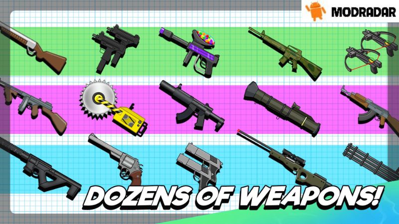 Gun Fu: Stickman 2 Mod The attractions included in the game Gun Fu: Stickman 2 Mod
