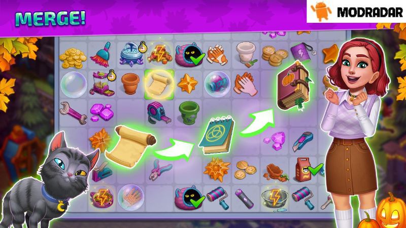Những điểm hấp dẫn có trong trò chơi Halloween Merge Mod