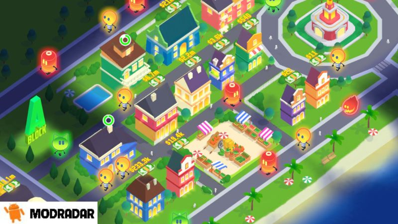 Mở rộng thành phố trong Idle Light City Mod Mở rộng thành phố trong Idle Light City Mod