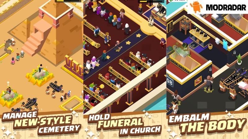 Idle Mortician Tycoon Mod Introduction about the game Idle Mortician Tycoon Mod