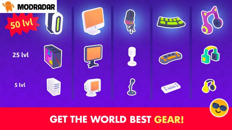 Những điểm hấp dẫn có trong trò chơi Idle Streamer Tycoon Mod