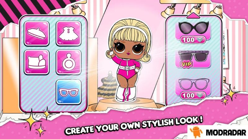 L.O.L. Surprise! Beauty Salon Mod Những điểm thú vị thu hút người chơi có trong L.O.L. Surprise! Beauty Salon Mod
