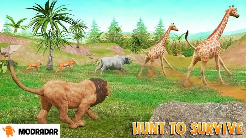Những điểm hấp dẫn có trong trò chơi Lion Games Animal Simulator 3D Mod