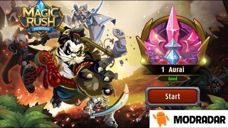 Graphics and sounds of Magic Rush: Heroes Mod