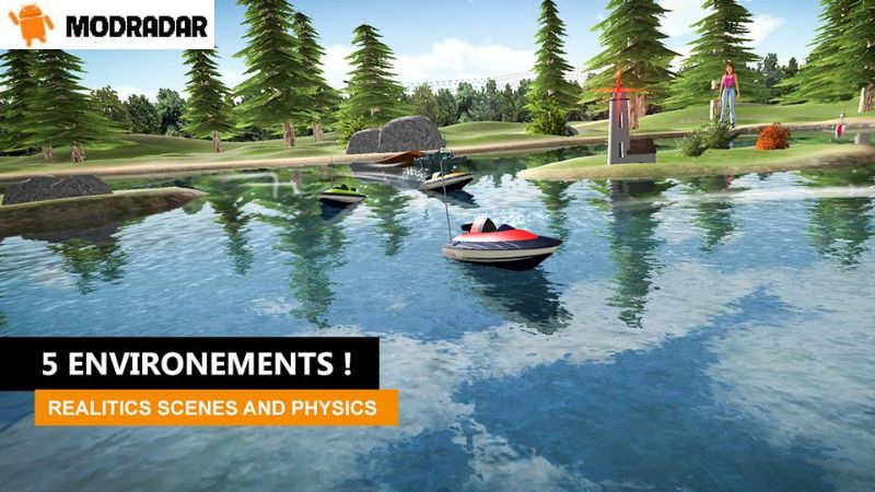 RC Boat Simulator Mod Attractions included in the game RC Boat Simulator Mod