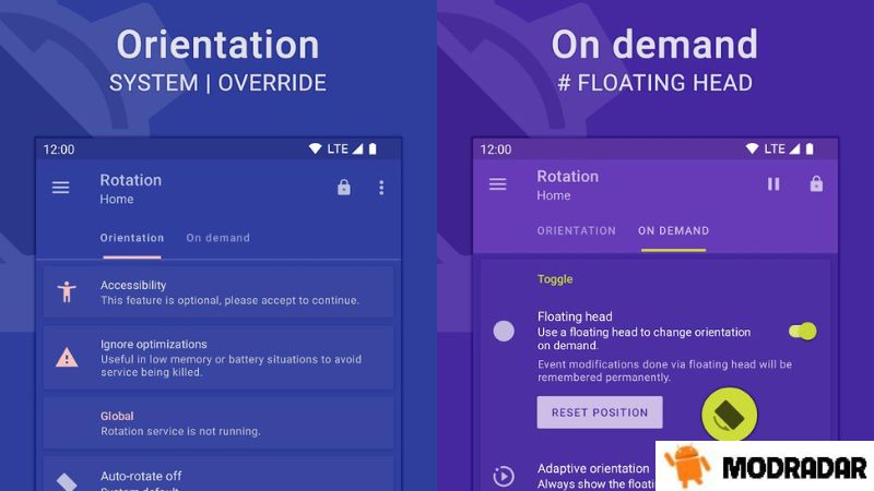Tìm hiểu về ứng dụng Rotation Mod