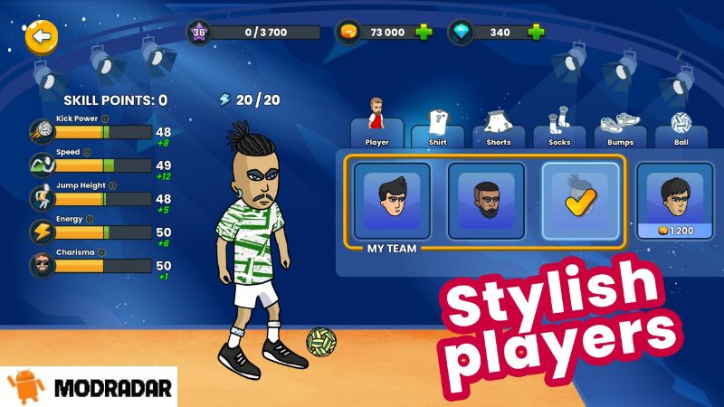 Soccer Spike - Kick Volleyball Mod Introduction about the game Soccer Spike - Kick Volleyball Mod