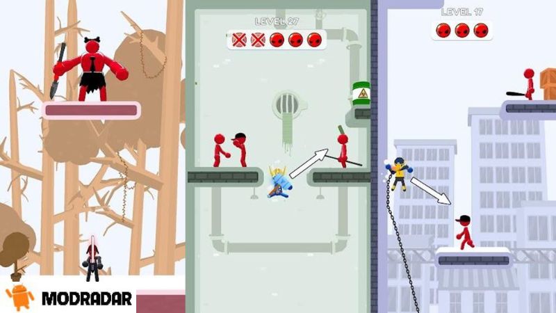 Stickman Teleport Master 3D Mod Những điểm hấp dẫn có trong trò chơi Stickman Teleport Master 3D Mod