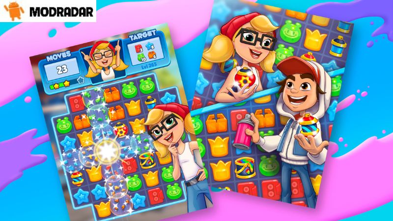 Những điểm nổi bật có trong trò chơi Subway Surfers Match Mod 