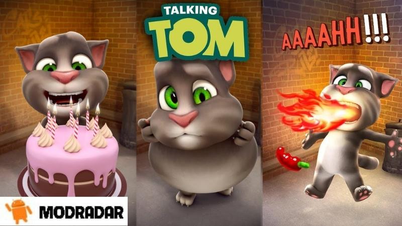 Talking Tom Cat Mod Great culinary abilities in the game Talking Tom Cat Mod