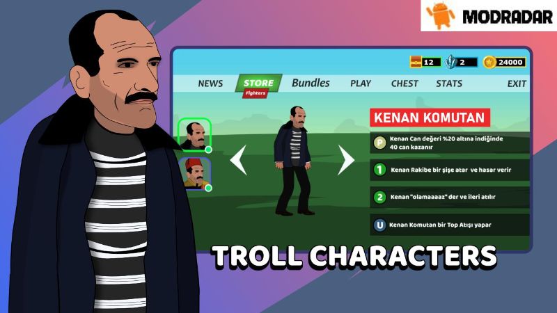 Troll Fighter Mod Weapons and equipment in the game Troll Fighter Mod