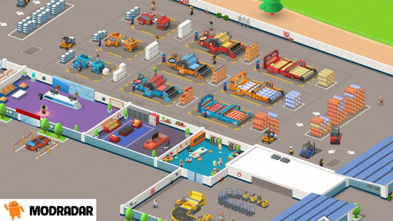 Wool Inc: Idle Factory Tycoon Mod Automation features in the game Wool Inc: Idle Factory Tycoon Mod