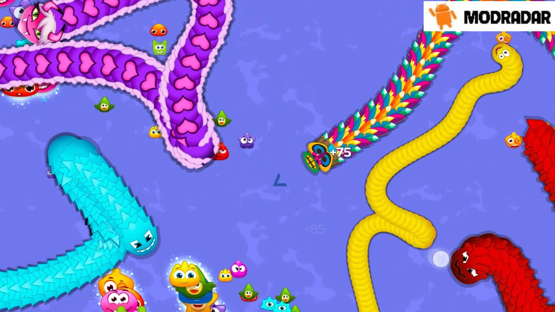 Worm Hunt Battle Arena Mod Unique graphics in Worm Hunt Battle Arena Mod