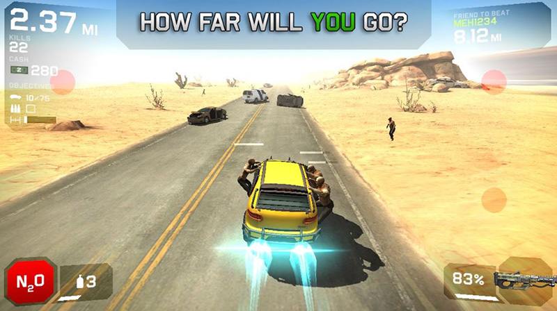 Lối chơi “giết” Zombie quen thuộc Zombie Highway 2 mod