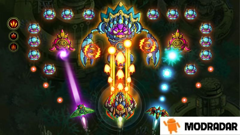 Drone combat assistant in Atlantis: Alien Space Shooter Mod