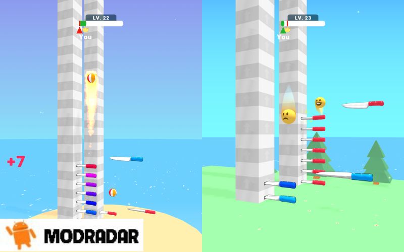 Ball Up: Knife Racing Mod Unlimited resources in Ball Up: Knife Racing Mod