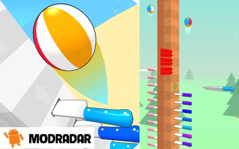 Ball Up: Knife Racing Mod The attraction of Ball Up: Knife Racing Mod