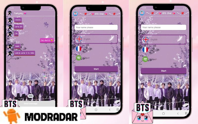 BTS Messenger! Chat Simulator Apk Chat cùng thần tượng tại ứng dụng BTS Messenger! Chat Simulator Apk
